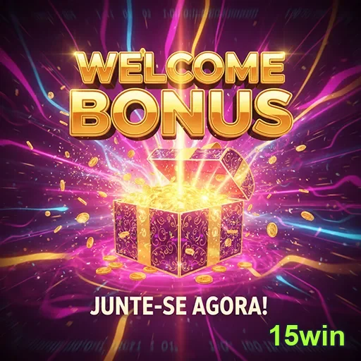 Imagem promocional do bônus 05 no site 15win, destacando ofertas e incentivos exclusivos para jogadores.